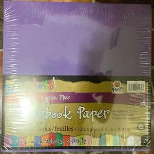 Colored scrapbook paper
